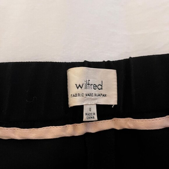 Pleated black Wilfred size 0 pants - Picture 3 of 4